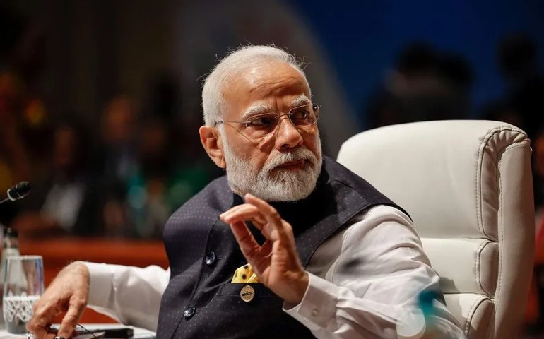 Na Índia, Modi é empossado para um terceiro mandato como primeiro-ministro