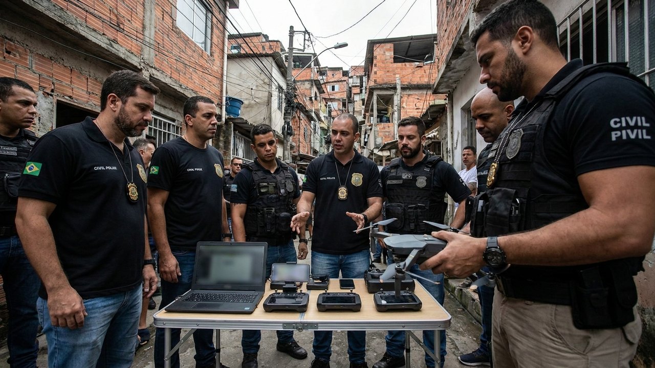 Polícia investiga curso dado por traficantes para operar drone em complexo no RJ