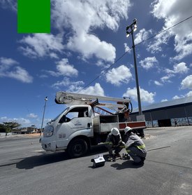 Prefeitura avança com obras para iluminação no novo Mercado da Produção