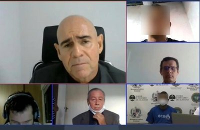 Réus presos são ouvidos em audiência virtual em Atalaia