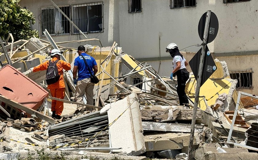 Perícia retorna ao Maceió I para investigar epicentro da explosão que causou desabamento de prédio