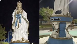 Imagem de Nossa Senhora de Lourdes em Pirambu / Foto: Foto: Redes Sociais