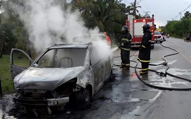 Corpo de Bombeiros registra aumento de 130% nos incêndios em veículos em Alagoas