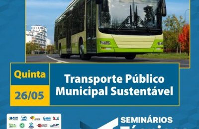 Transporte público sustentável é tema de discussão dos Seminários Técnicos desta quinta-feira, 26