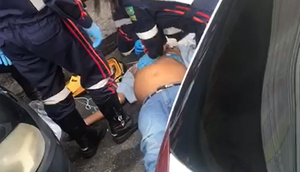 Com o susto, o homem passou mal / Foto: Foto: Reprodução Rede Social