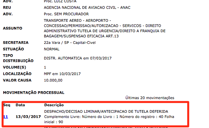 Juiz concede liminar e suspende a cobrança pela bagagem em voos no Brasil