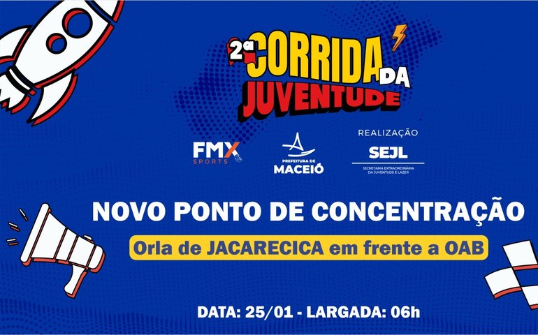 2ª Corrida da Juventude tem novo local de largada na orla de Jacarecica