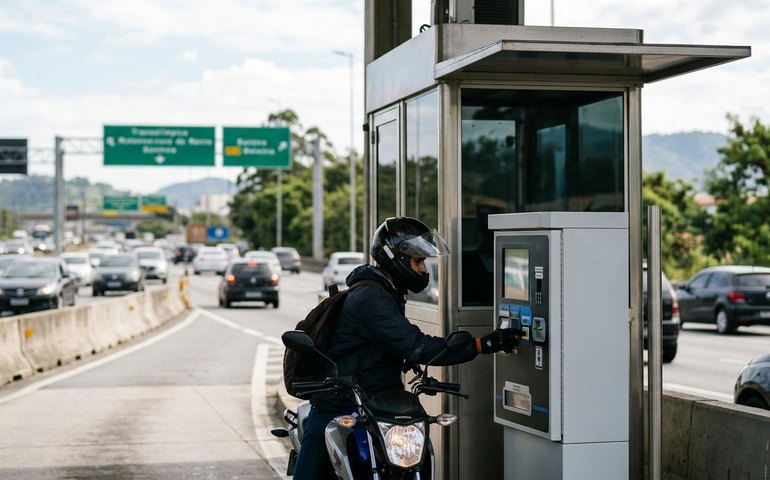 Transolímpica terá cabine de pedágio exclusiva de autoatendimento para motociclistas