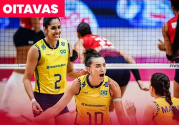 Brasil vira sobre a República Dominicana e avança às quartas do Mundial de vôlei feminino