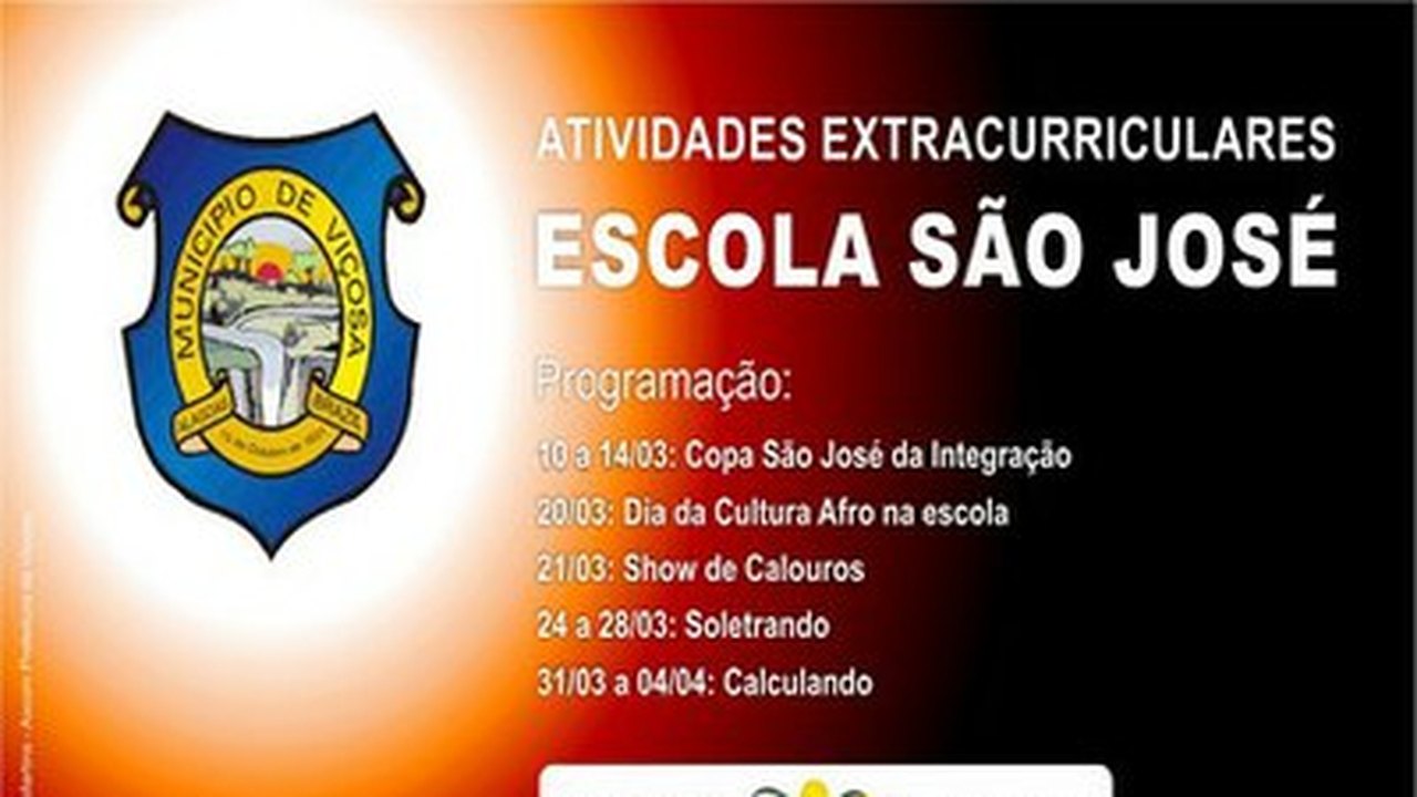 Viçosa: Escola Municipal São José realiza mês de atividades extracurriculares