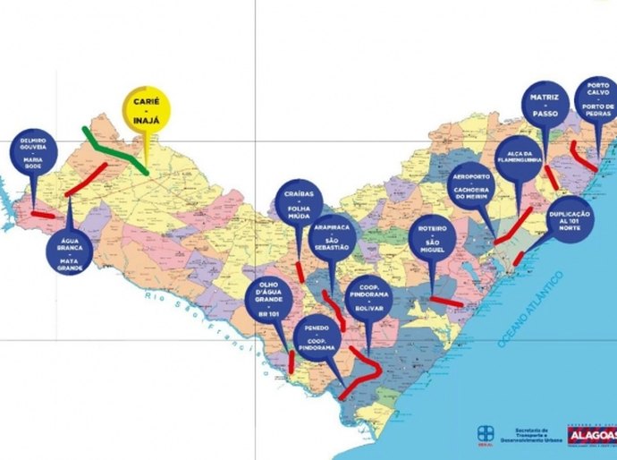 Malha rodoviária de Alagoas vai aumentar até o 1 semestre de 2017