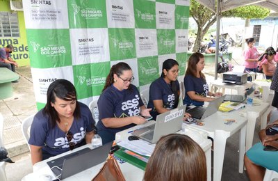 “Semudh nos Bairros” atendeu dezenas de mulheres no bairro Humberto Alves, em São Miguel dos Campos