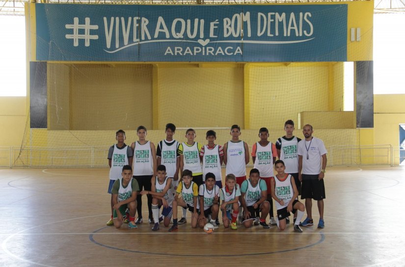 Prefeitura de Arapiraca inicia aulas da Escolinha Municipal de Futsal