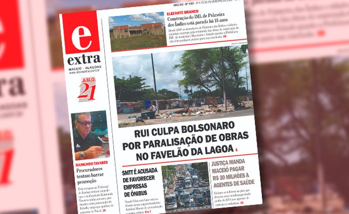 Capa da edição Nº 1057 do Extra Alagoas