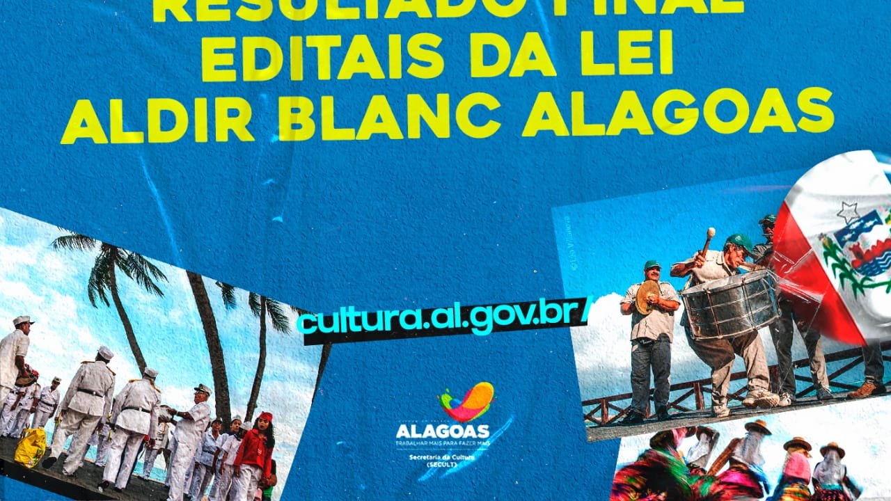 Secult divulga resultado final de cinco editais da Lei Aldir Blanc