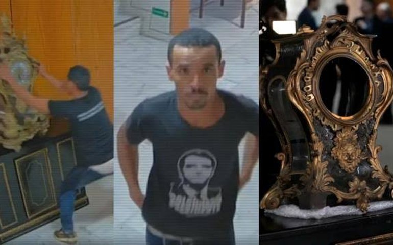 Homem que destruiu relógio de Dom João VI é preso pela PF