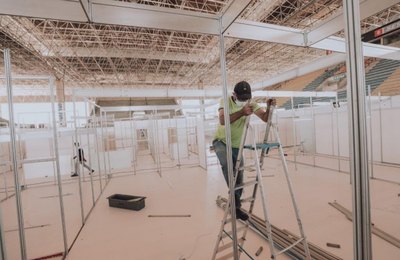 Governo entrega, nesta terça-feira, Central de Triagem de Covid-19 no Ginásio do Sesi