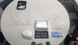 1 kg de cocaina / Foto: Reprodução: Foto SSP