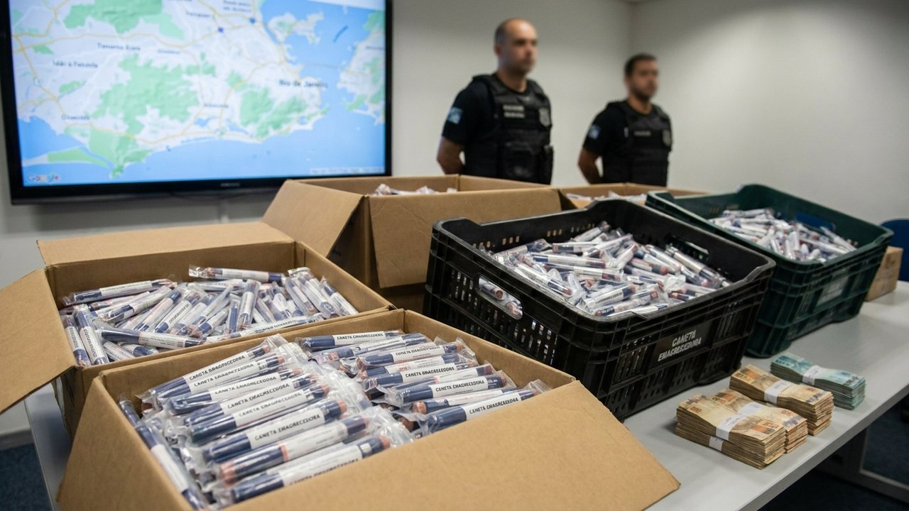 Polícia Civil apreende R$ 2 milhões em canetas emagrecedoras na Zona Sudoeste do Rio