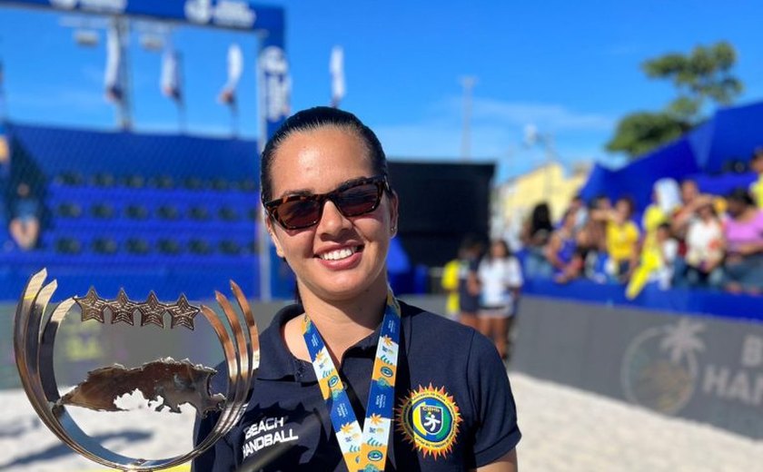 Egressa do CESMAC em Fisioterapia brilha na Seleção Brasileira de Handebol de Areia