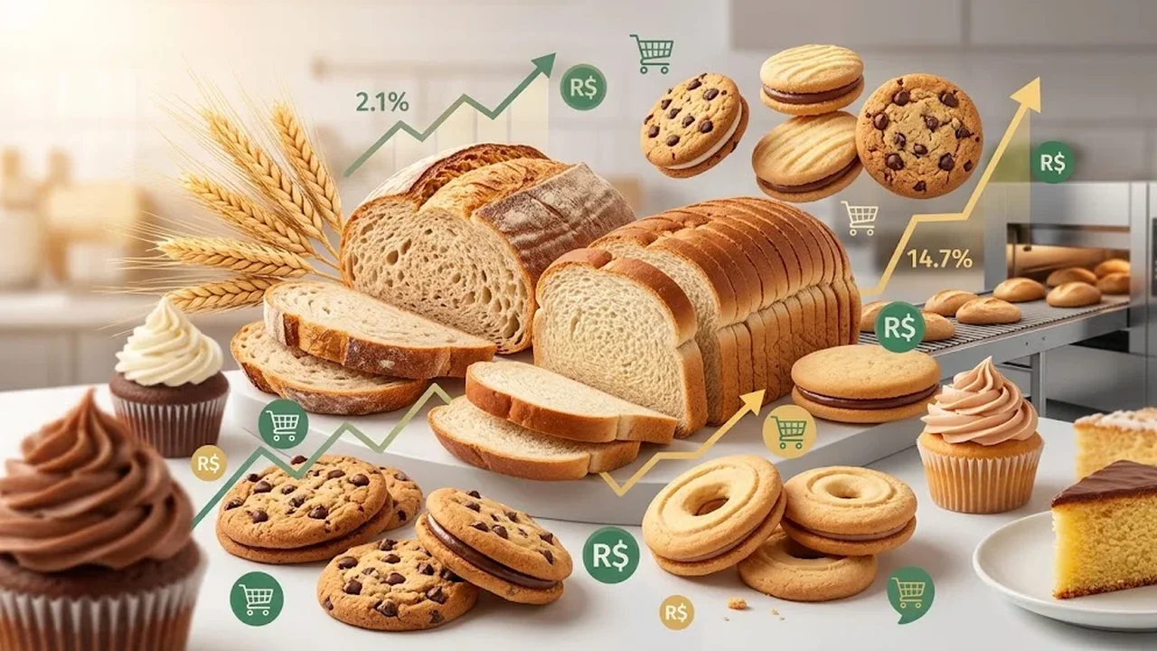 Setor de biscoitos, massas, pães e bolos fatura 2,1% mais no 1º semestre