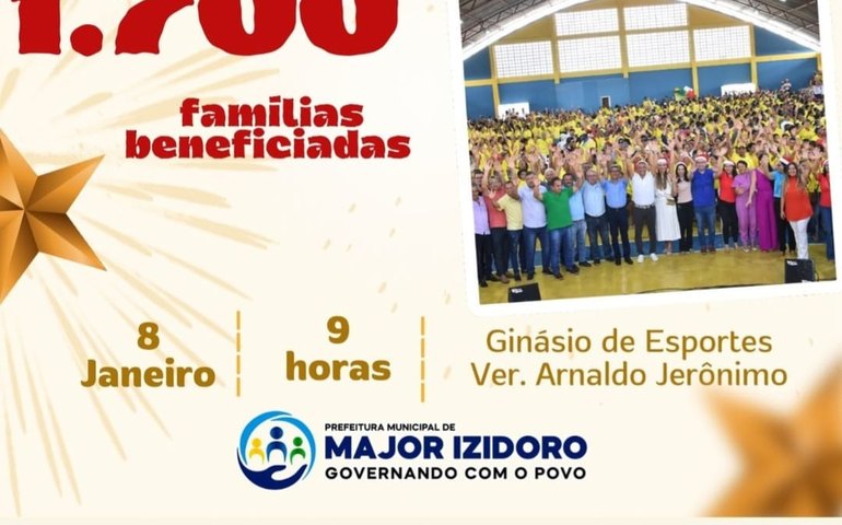 Programa Major Feliz realiza primeira entrega de cestas nutricionais de 2024 nesta segunda