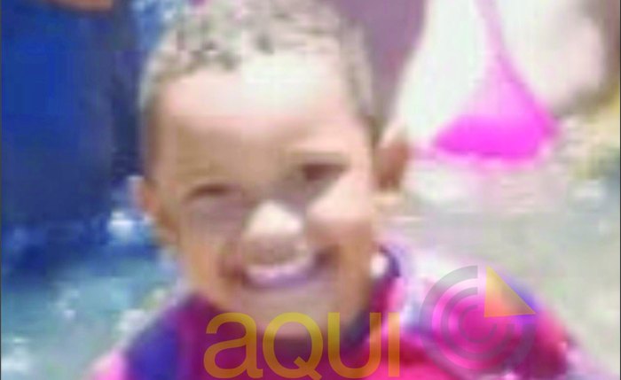 Criança momentos antes do afogamento