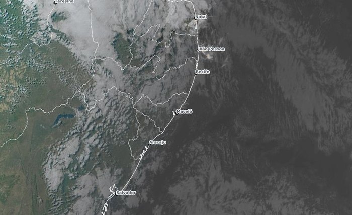 Semarh divulgou imagem de satélite neste sábado, 18
