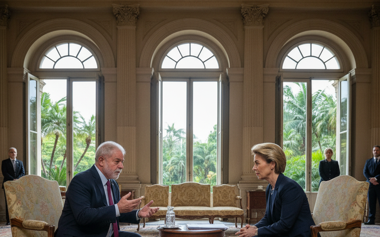 Antes de assinatura do acordo UE-Mercosul, Lula e presidente da Comissão Europeia se encontram no Rio