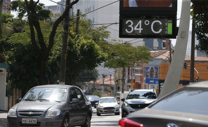 Temperatura poderá subir até 5º C no período de 2 a 3 dias