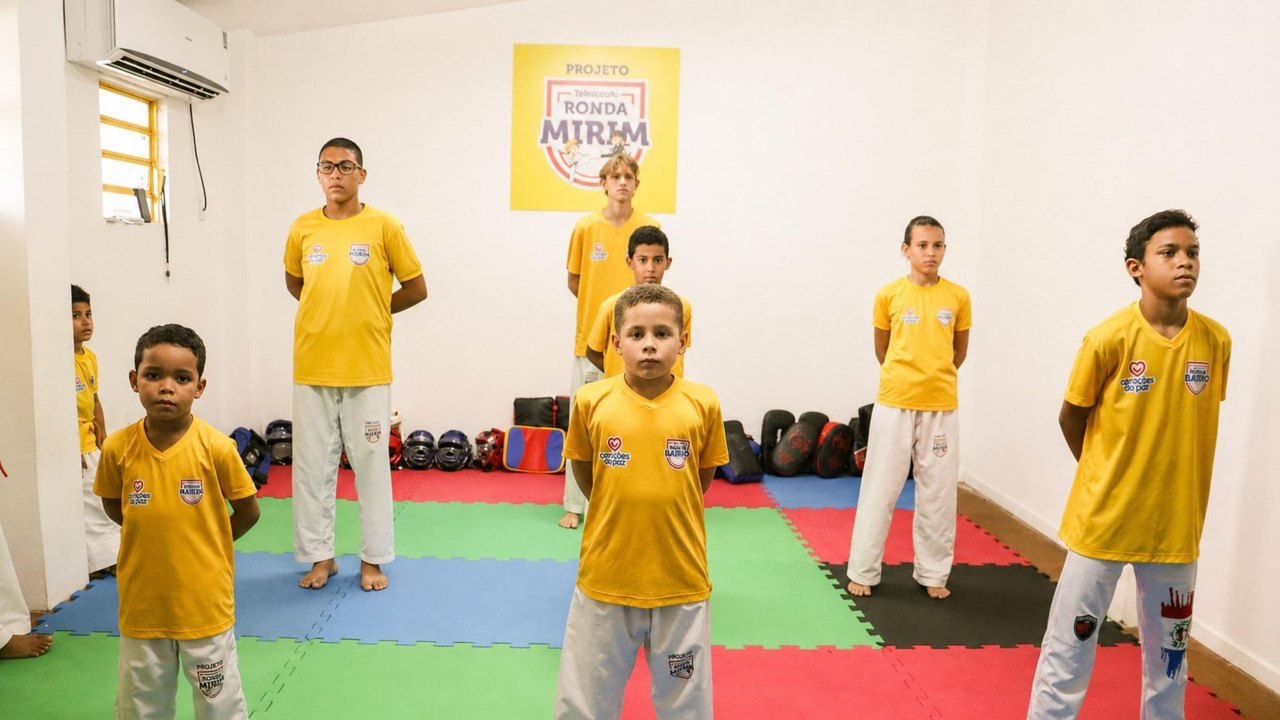 Projeto Ronda Mirim Corações da Paz leva sete atletas ao Campeonato Alagoano de Taekwondo