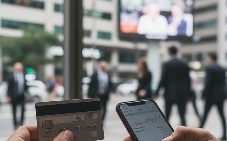 Juro médio do rotativo do cartão de crédito recua para 424,5% ao ano em janeiro