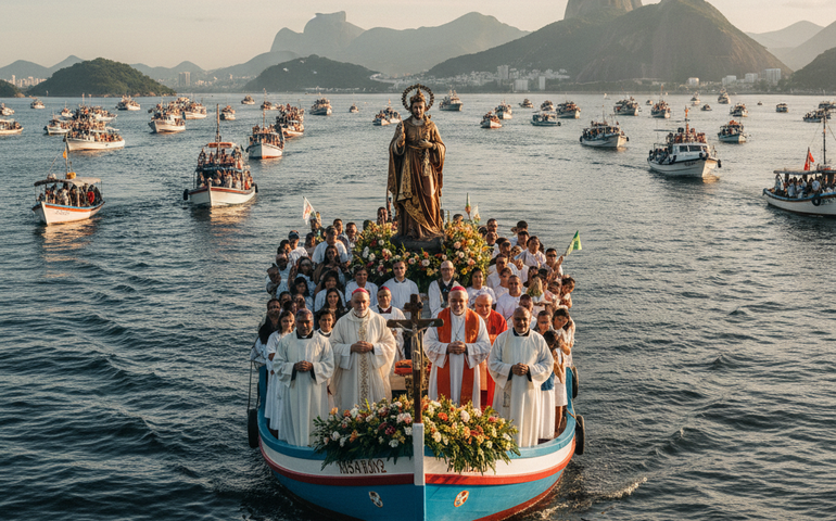 Procissão marítima de São Sebastião reúne fé e história na Baía de Guanabara