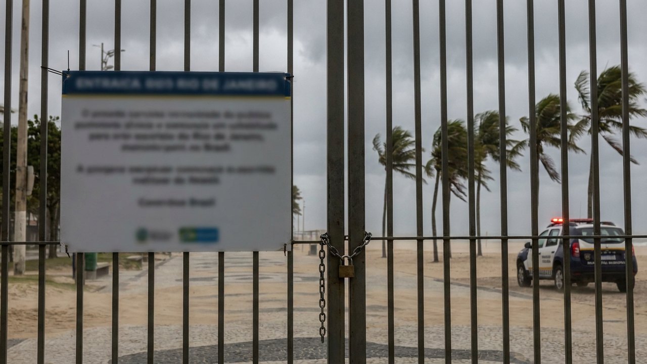 Prefeitura do Rio envia alerta para ventos fortes e fecha parques na cidade