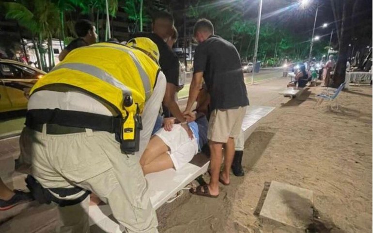 Ronda no Bairro presta socorro em duas emergências médicas na orla de Maceió