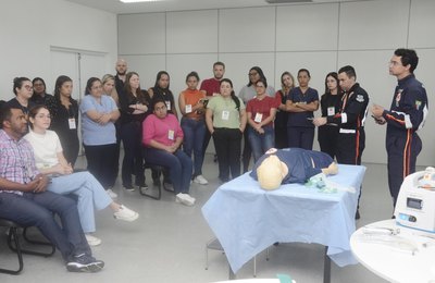 Samu realiza curso de suporte em cardiologia para profissionais do Hospital Metropolitano