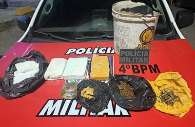 Em Maceió e Batalha, Polícia Militar apreende drogas, armas e munições
