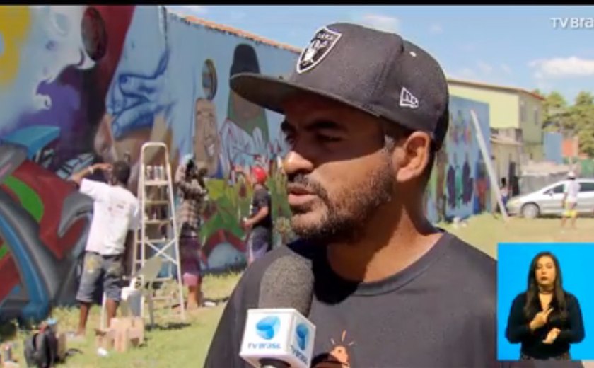 Encontro de grafite promove revitalização de áreas do DF