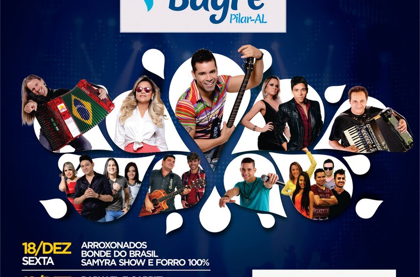 Prefeitura de Pilar divulga programação oficial do festival do Bagre