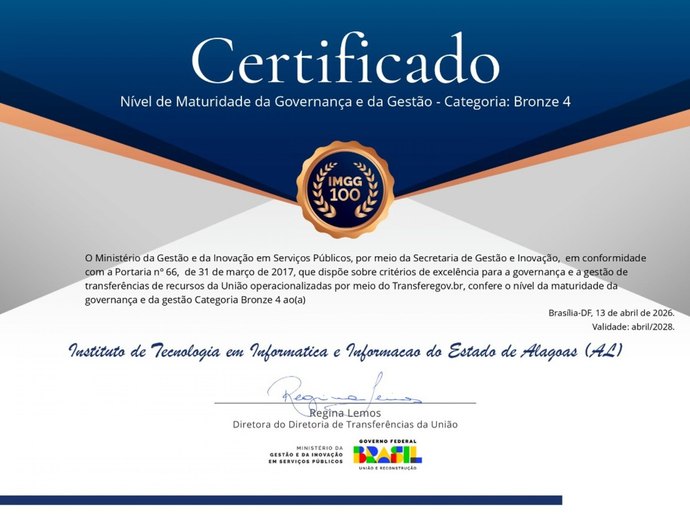Itec alcança nível máximo da categoria Bronze em avaliação nacional de governança e gestão