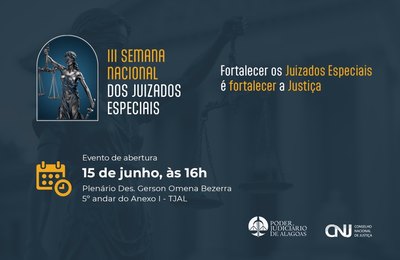 TJAL promove III Semana Nacional dos Juizados Especiais com 1.146 audiências pautadas