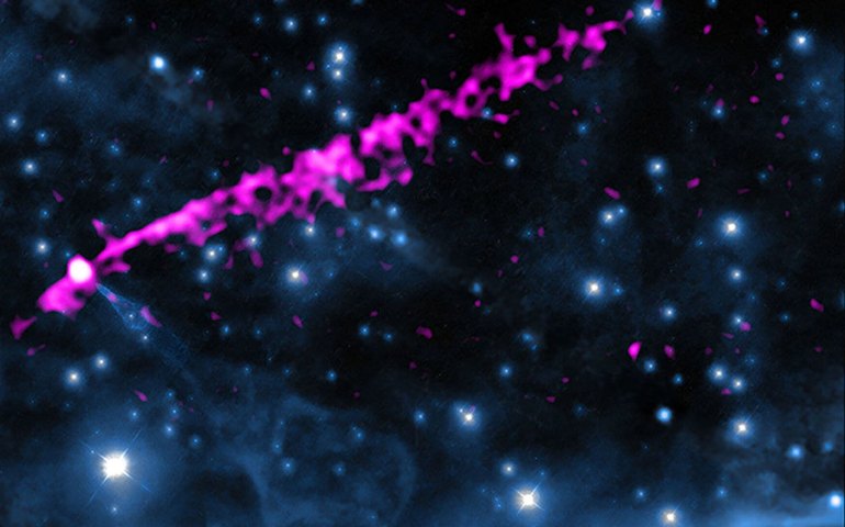 Imagem tomada por telescópios da NASA mostra nebulosa de guitarra 'flamejante' no espaço (VÍDEO)