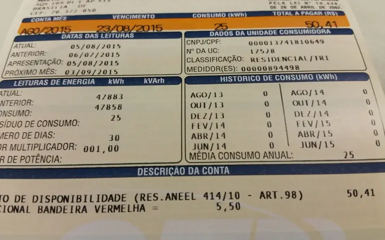 Beneficiários da nova tarifa de energia terão gratuidade na conta em consumos de até 80 kWh