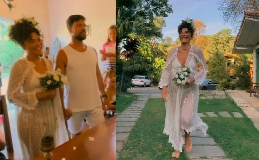 Juliana Paes é criticada por look transparente usado na renovação de votos em igreja: 'Falta de respeito'