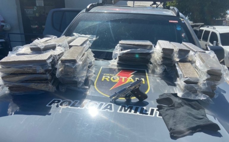 Batalhão de Rotam apreende mais de 40 quilos de maconha dentro de veículo em Maceió