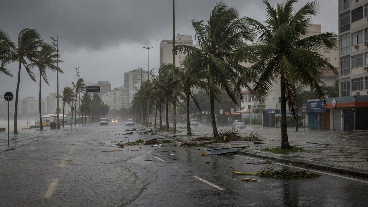 Chuva forte e ventos de até 80 km/h: Rio em alerta de severidade alta neste sábado