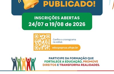 UFRPE abre seleção para 2.000 vagas no curso de formação continuada em direito à Educação para a população em situação de rua