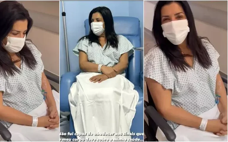 Mara Maravilha é internada em São Paulo com dores e desabafa: 'Em meio às lutas, vai tudo bem'