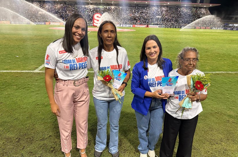 Projeto Lugar de Mulher é no Rei Pelé celebra pioneiras do futebol alagoano