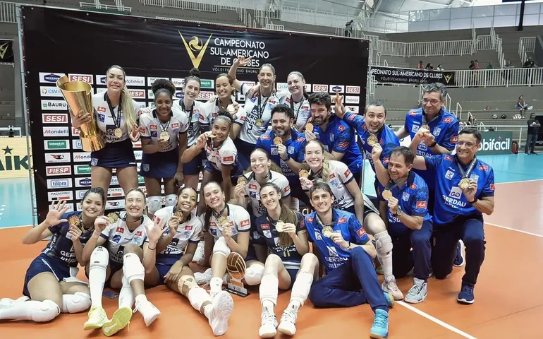 Minas bate Praia Clube e leva Sul-Americano de vôlei pela 5ª vez